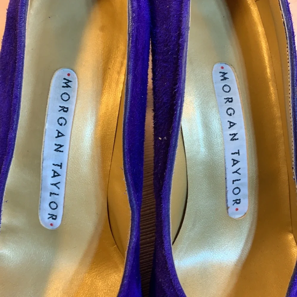 Morgan Taylor Old Hollywood leather vintage pumps